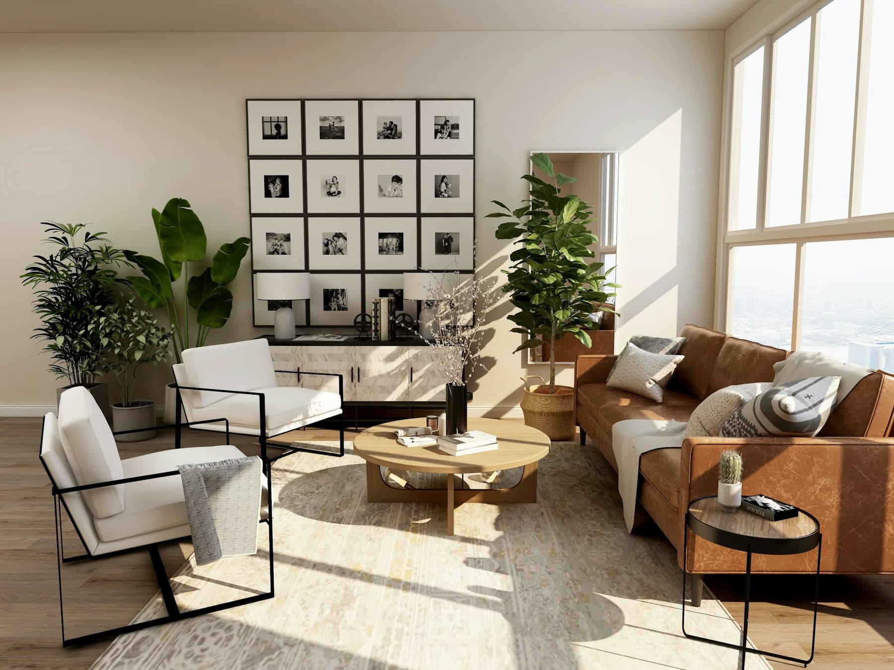 Bright living room walkthrough preview — professional real estate media